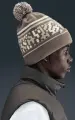 Шапка Nike PEAK BEANIE OUTDOOR коричнево-бежева HQ0355-289