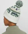 Шапка підліткова Nike PEAK STANDARD CUFF BEANIE молочно-зелено-синя HV7025-133