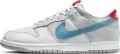 Кроссовки Nike DUNK LOW серебряно-голубо-красные HF0391-001