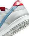 Кроссовки Nike DUNK LOW серебряно-голубо-красные HF0391-001