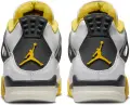 Кроссовки женские Nike AIR JORDAN 4 RETRO бело-желто-черные AQ9129-101