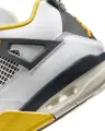Кроссовки женские Nike AIR JORDAN 4 RETRO бело-желто-черные AQ9129-101
