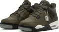Кроссовки подростковые Nike AIR JORDAN 4 RETRO SE CRAFT (GS) оливково-черные FB9928-200