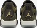 Кроссовки подростковые Nike AIR JORDAN 4 RETRO SE CRAFT (GS) оливково-черные FB9928-200