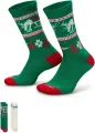 Шкарпетки Nike EVERYDAY PLUS CUSHIONED WINTER WONDERLAND CREW зелено-червоно-білі (2 пари) HV6939-901