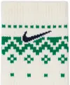 Шкарпетки Nike EVERYDAY PLUS CUSHIONED WINTER WONDERLAND CREW зелено-червоно-білі (2 пари) HV6939-901