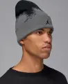 Шапка Nike JORDAN PEAK BEANIE сіро-чорна HV1077-068