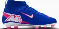 Бутсы детские Nike JR MERCURIAL SUPERFLY 10 CLUB FG/MG сине-розово-белые FQ8318-446