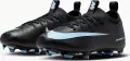 Бутсы детские Nike JR MERCURIAL ZOOM VAPOR 16 ACADEMY FG/MG черно-голубые FQ8392-001