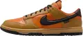 Кроссовки Nike DUNK LOW GORE-TEX коричнево-оранжево-черные HQ2053-700