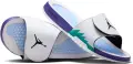 Шлепанцы Nike JORDAN HYDRO 5 RETRO бело-фиолетово-голубо-зеленые 555501-103