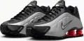 Кросівки жіночі Nike SHOX R4 чорно-сріблясто-червоні AR3565-011