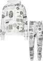 Спортивный костюм Nike JORDAN ESSENTIALS PRINTED FLEECE белый HM7254-133&HM7257-133