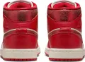 Кросівки жіночі Nike AIR JORDAN 1 MID SE червоно-білі HJ9337-106