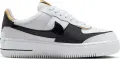 Кроссовки женские Nike AIR FORCE 1 SHADOW бело-черно-золотые CI0919-125