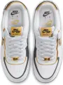 Кроссовки женские Nike AIR FORCE 1 SHADOW бело-черно-золотые CI0919-125