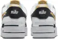 Кроссовки женские Nike AIR FORCE 1 SHADOW бело-черно-золотые CI0919-125
