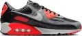 Кроссовки Nike AIR MAX 90 PREMIUM черно-серо-оранжевые HM9432-001