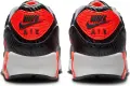 Кроссовки Nike AIR MAX 90 PREMIUM черно-серо-оранжевые HM9432-001