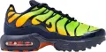 Кроссовки детские Nike AIR MAX PLUS (PS) салатово-оранжево-темно-синие FZ0023-700