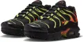 Кроссовки детские Nike AIR MAX PLUS (PS) черно-салатово-оранжевые FZ0023-040