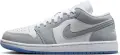 Кроссовки женские Nike AIR JORDAN 1 LOW серо-белые DC0774-105