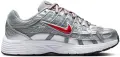 Кроссовки подростковые Nike P-6000 (GS) серебряно-красные HV5064-002