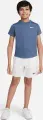 Футболка для тенісу підліткова Nike COURT DRI-FIT VICTORY синя CV7565-493