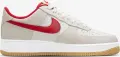 Кросівки Nike AIR FORCE 1 '07 LV8 бежево-червоні IB6388-101