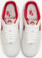 Кросівки Nike AIR FORCE 1 '07 LV8 бежево-червоні IB6388-101