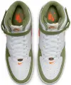 Кросівки Nike AIR FORCE 1 MID QS JEWEL біло-зелено-помаранчеві DQ3505-100