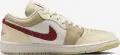Кросівки жіночі Nike AIR JORDAN 1 LOW бежево-біло-бордові HV6530-100