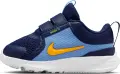 Кроссовки детские Nike STAR RUNNER 5 (TD) темно-сине-голубо-оранжевые HF7006-403