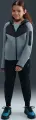 Толстовка підліткова Nike SPORTSWEAR TECH FLEECE димчасто-сіро-чорна HV5867-060