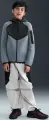 Толстовка підліткова Nike SPORTSWEAR TECH FLEECE димчасто-сіро-чорна HV5867-060
