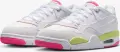 Кроссовки подростковые Nike AIR JORDAN 4 RM (GS) бело-розово-салатовые IH0169-100