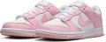 Кроссовки подростковые Nike DUNK LOW (GS) розово-белые FB9109-125
