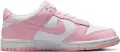 Кроссовки подростковые Nike DUNK LOW (GS) розово-белые FB9109-125