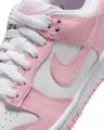 Кроссовки подростковые Nike DUNK LOW (GS) розово-белые FB9109-125
