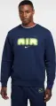 Світшот Nike AIR темно-синьо-лаймовий HM0177-410