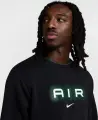 Свитшот Nike AIR черно-зеленый HM0177-011