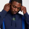 Худи Nike AIR PULLOVER HOODIE темно-сине-салатовое HM0175-410