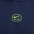 Худи Nike AIR PULLOVER HOODIE темно-сине-салатовое HM0175-410