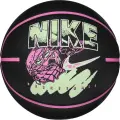 Баскетбольний м'яч Nike EVERYDAY PLAYGROUND 8P GRAPHIC DEFLATED чорно-рожево-салатовий Розмір 7 N.100.4371.099.07
