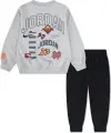 Спортивний костюм дитячий Nike DYNASTY CREW сіро-чорний 85F571-023