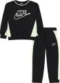 Спортивный костюм детский Nike FRENCH TERRY COLORBLOCKED CREW черно-белый 86N697-023