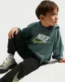 Спортивный костюм детский Nike SPORTSWEAR IN THE ZONE OVERSIZED FRENCH TERRY темно-зелено-черный 86N738-023