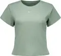 Футболка женская Nike SPORTSWEAR TIGHT RIBBED светло-зеленая HV4994-006
