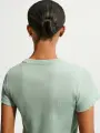 Футболка женская Nike SPORTSWEAR TIGHT RIBBED светло-зеленая HV4994-006