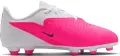 Бутсы детские Nike JR PHANTOM 6 LOW CLUB FG/MG бело-розовые IH1800-901